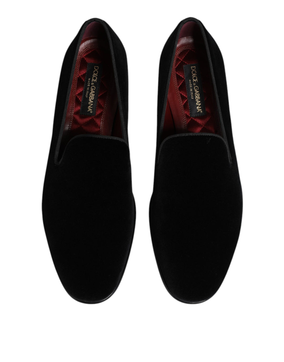 Black Velvet Slip On Loafers Men Formal Shoes