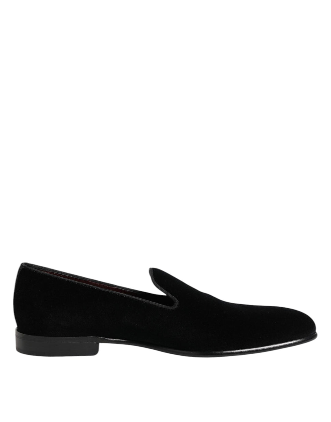 Black Velvet Slip On Loafers Men Formal Shoes