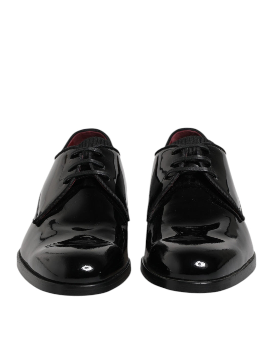 Black Leather Lace Up Men Derby Formal Shoes