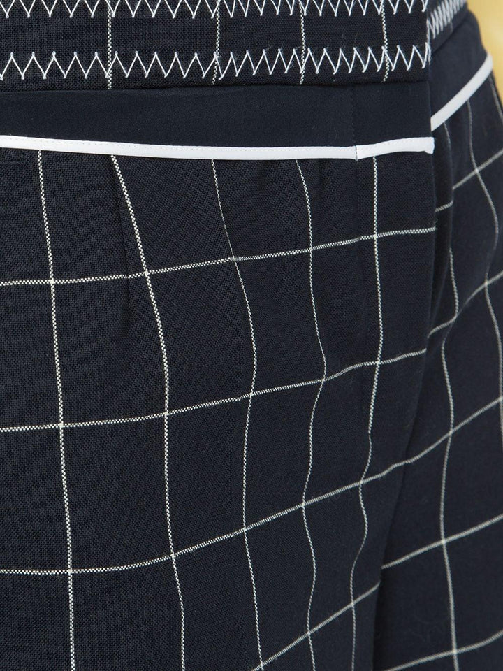 THOM BROWNE checked tailored pants-4