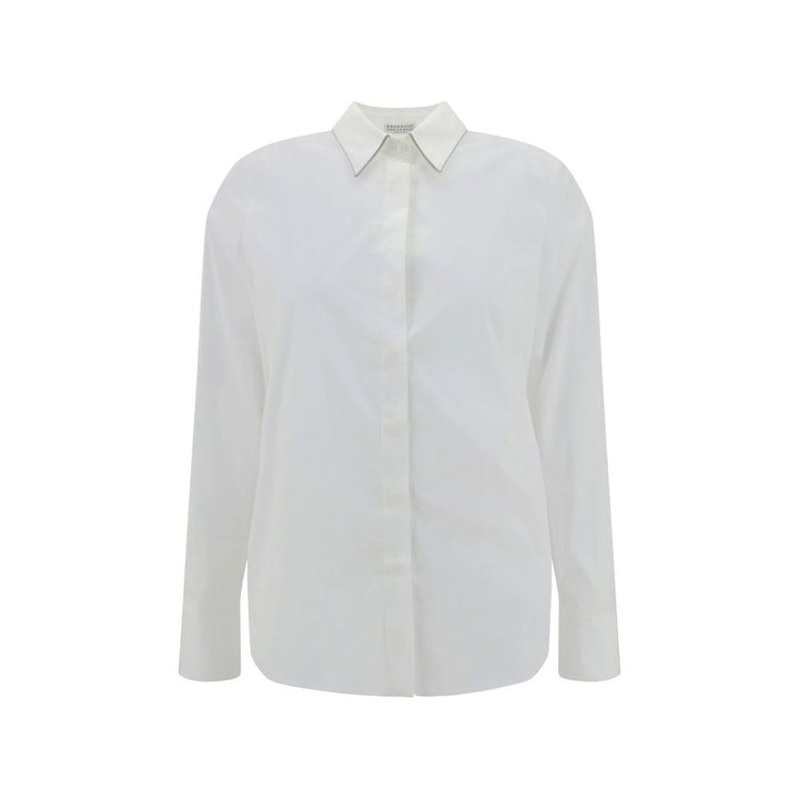 Shirt with iconic jewelry details