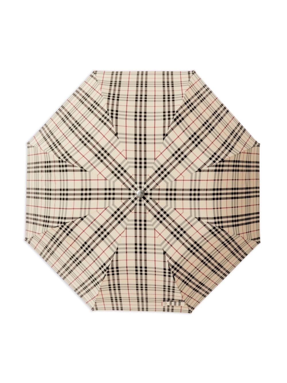 Vintage-Check folding umbrella-1