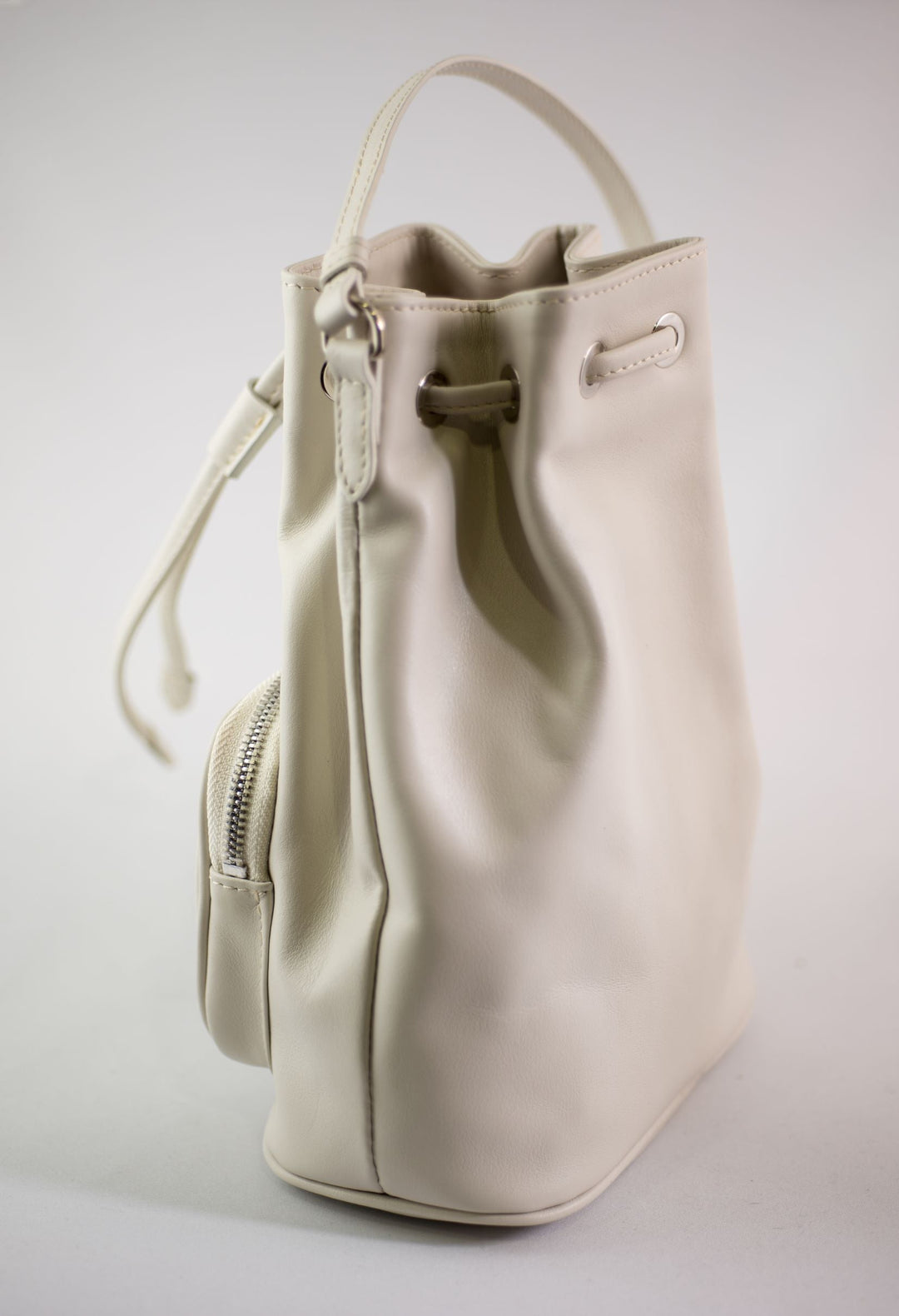 LA ROSE leather satchel bag black-35