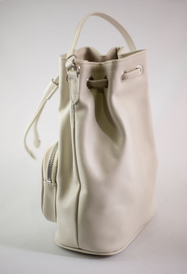 LA ROSE leather satchel bag black-35