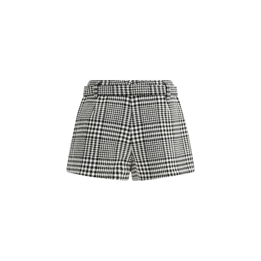 Houndstooth wool Pants-skirt
