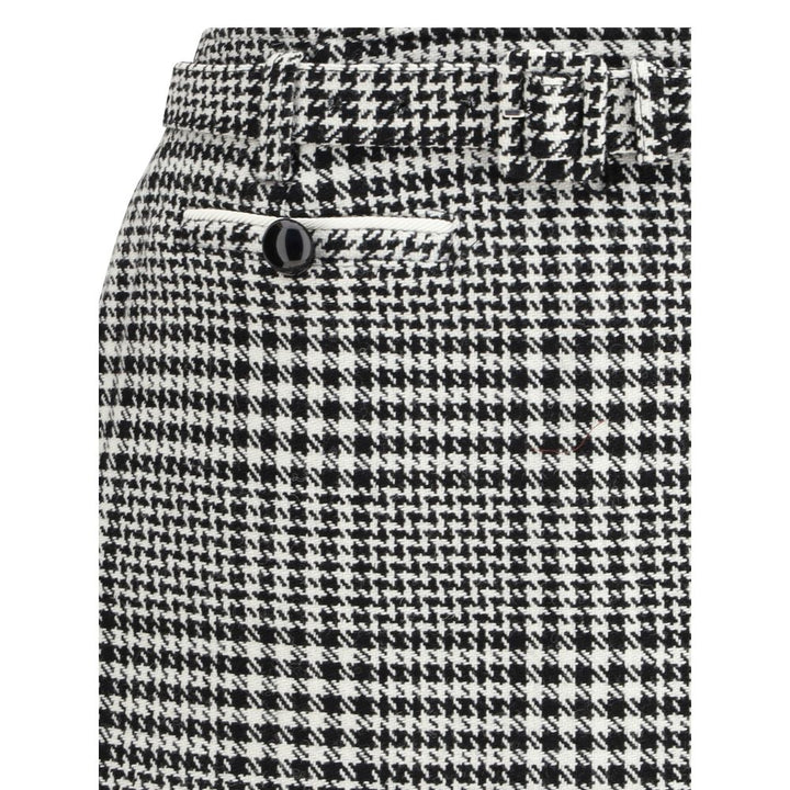 Houndstooth wool Pants-skirt