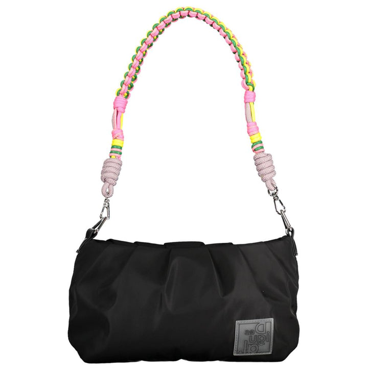 Black Polyester Handbag