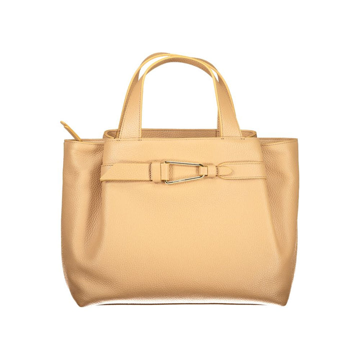 Brown Polyethylene Handbag