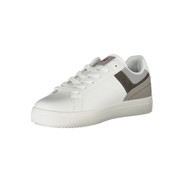 White Polyester Sneaker