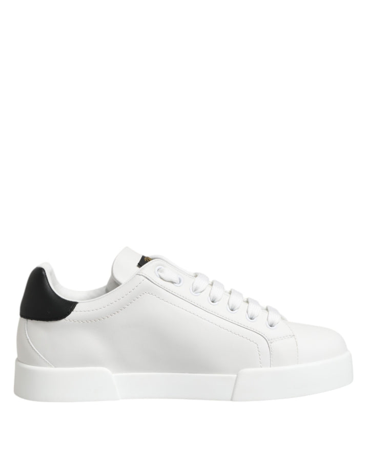 White Crown Patch Portofino Men Sneakers Shoes