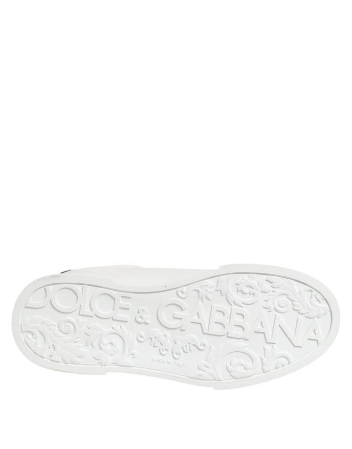 White Crown Patch Portofino Men Sneakers Shoes