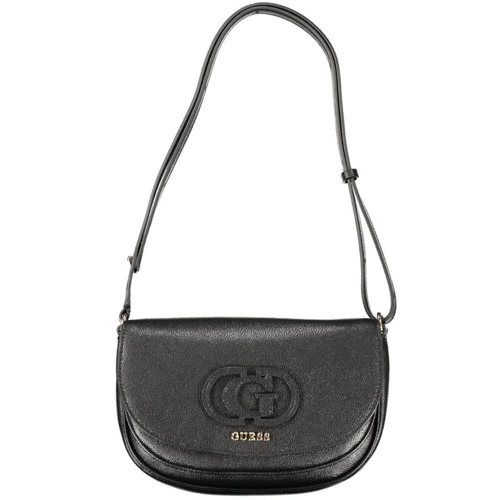 Black Polyethylene Women Handbag