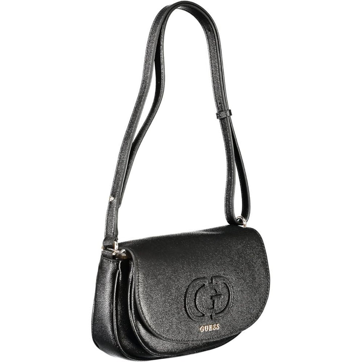 Black Polyethylene Women Handbag