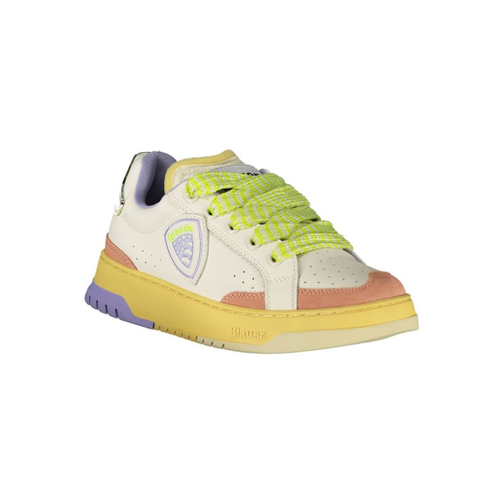 White Leather Women Sneaker