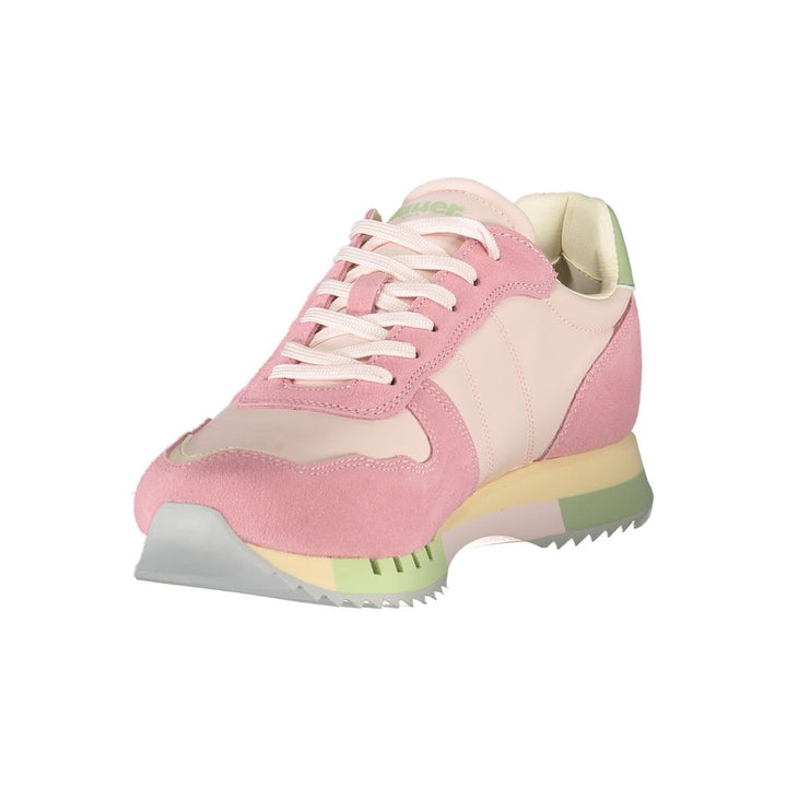 Pink Leather Women Sneaker