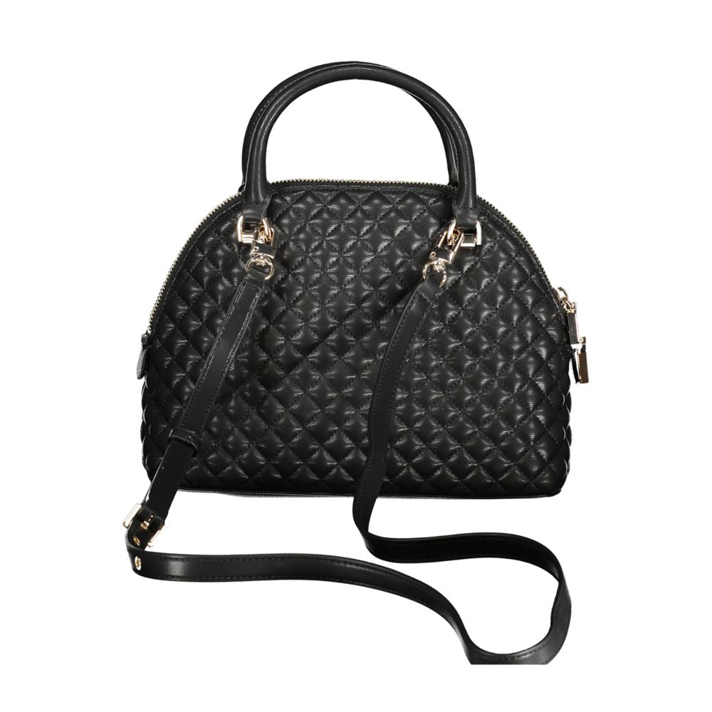 Black Polyethylene Women Handbag