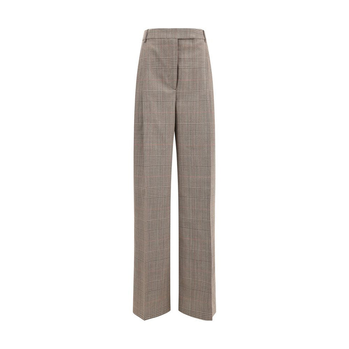 Prince of wales Wide leg Pants