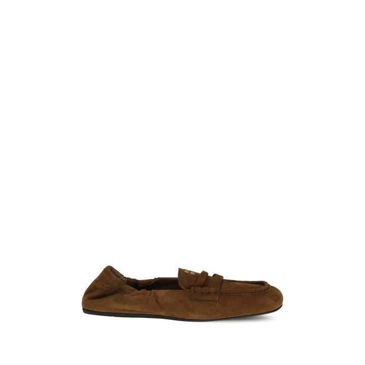 Suede Ruches Loafers