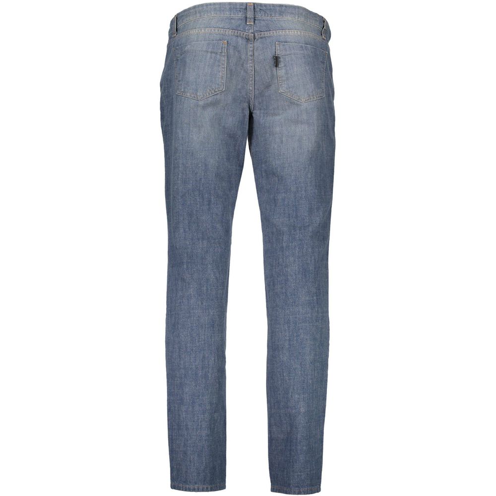 Blue Cotton Jeans & Pant