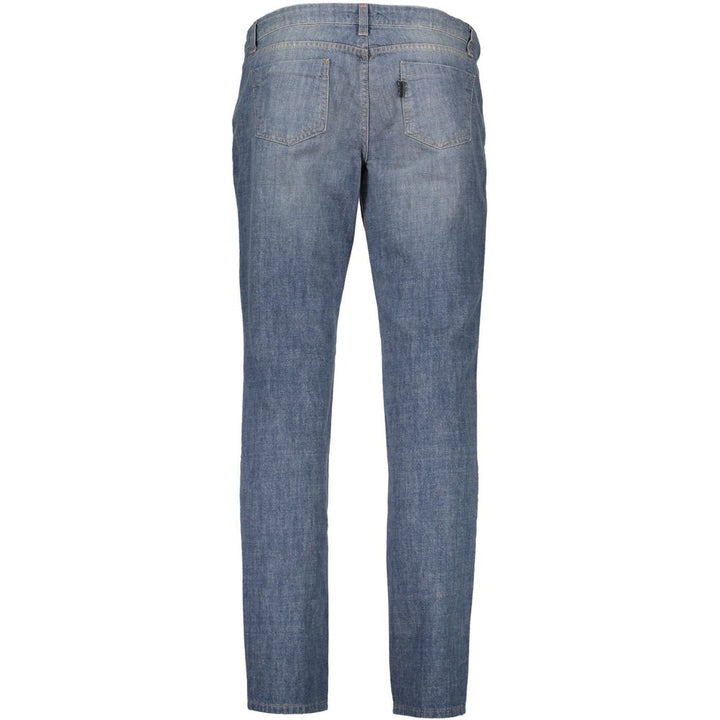 Blue Cotton Jeans & Pant