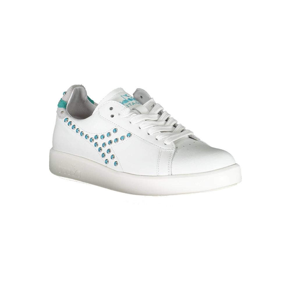 White Fabric Sneaker