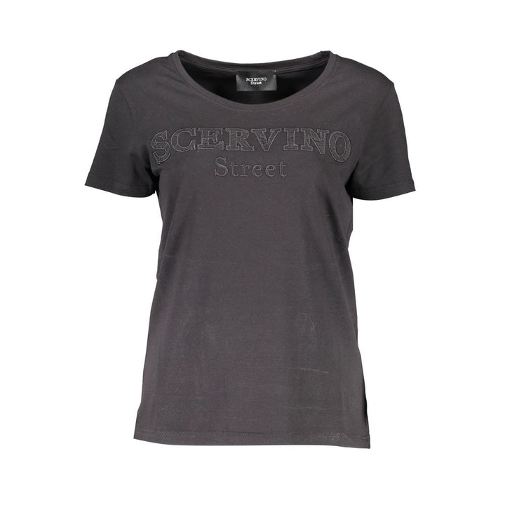 Black Cotton Tops & T-Shirt