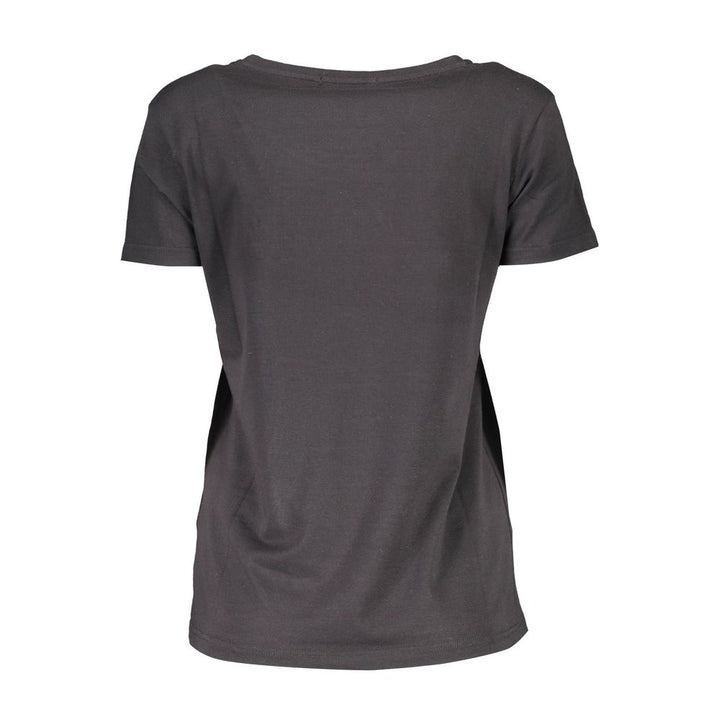 Black Cotton Tops & T-Shirt
