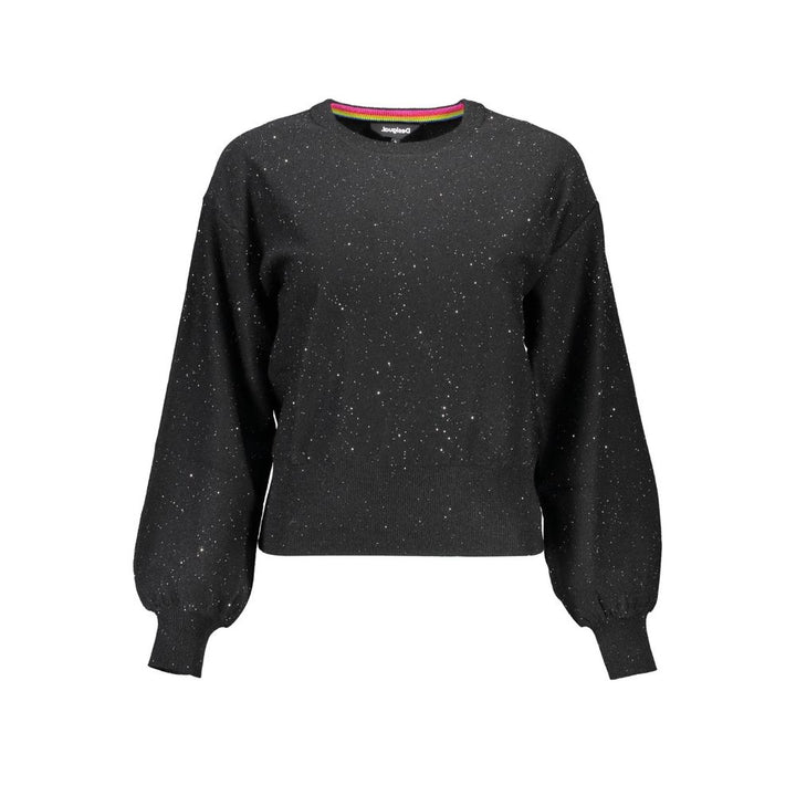 Black Polyester Sweater