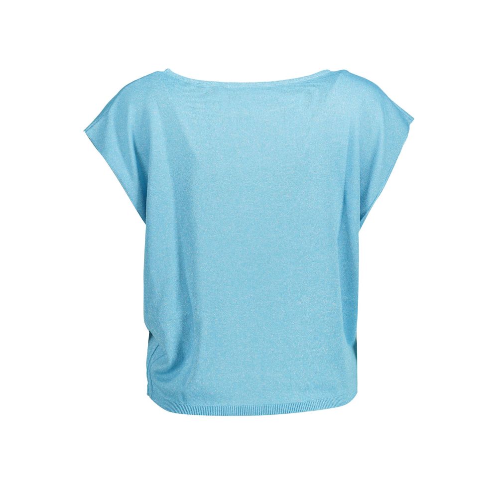 Blue Polyester Tops & T-Shirt