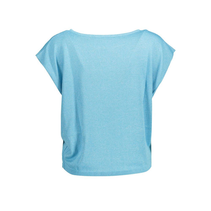 Blue Polyester Tops & T-Shirt