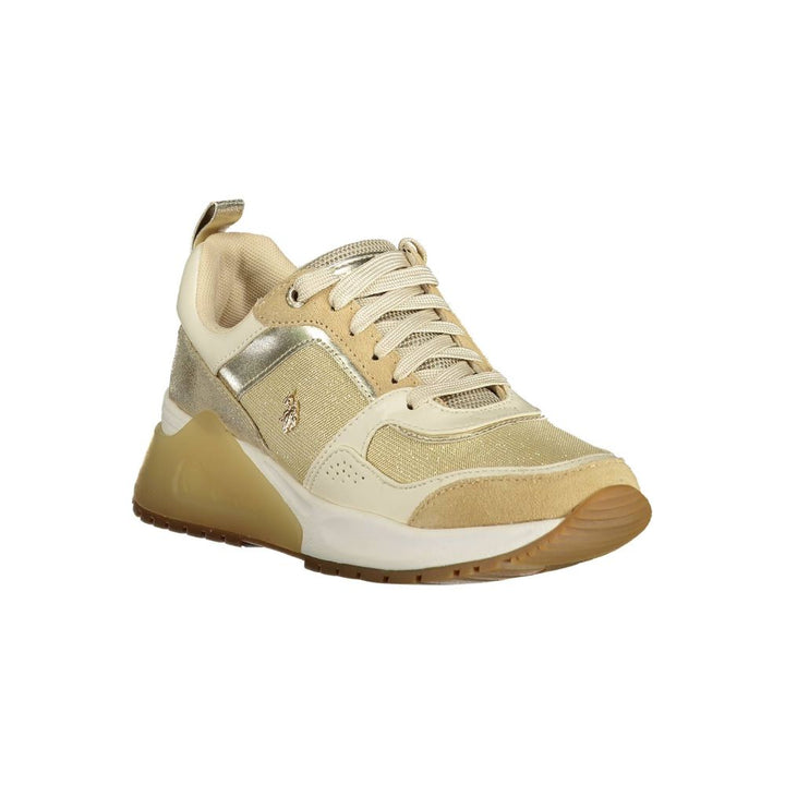 Gold Polyester Sneaker