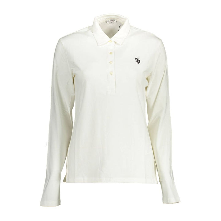 White Cotton Polo Shirt