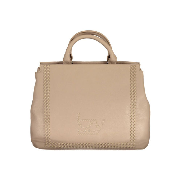 Beige Polyethylene Handbag
