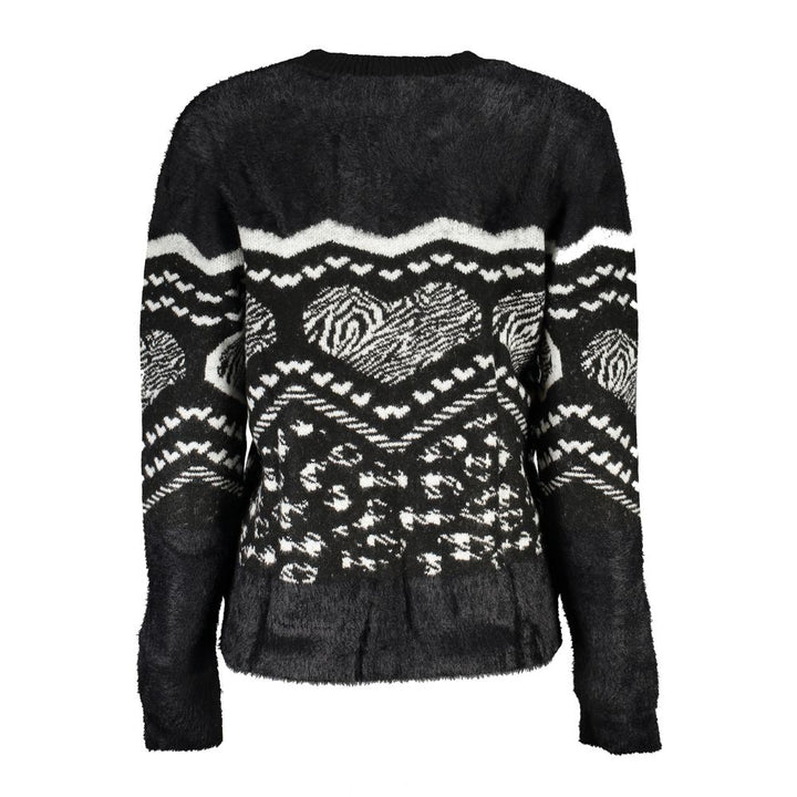 Black Polyester Sweater
