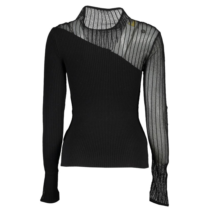 Black Polyester Sweater