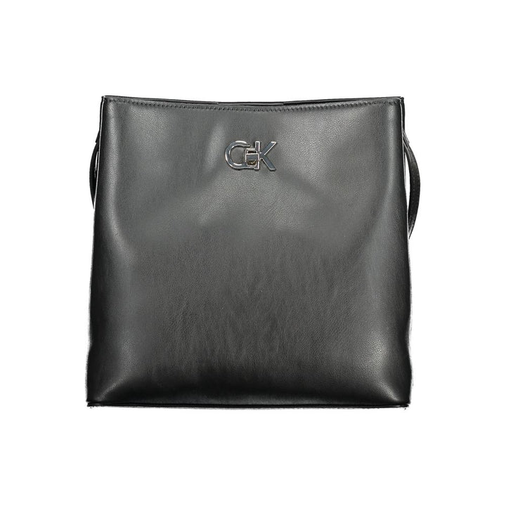 Black Polyester Handbag