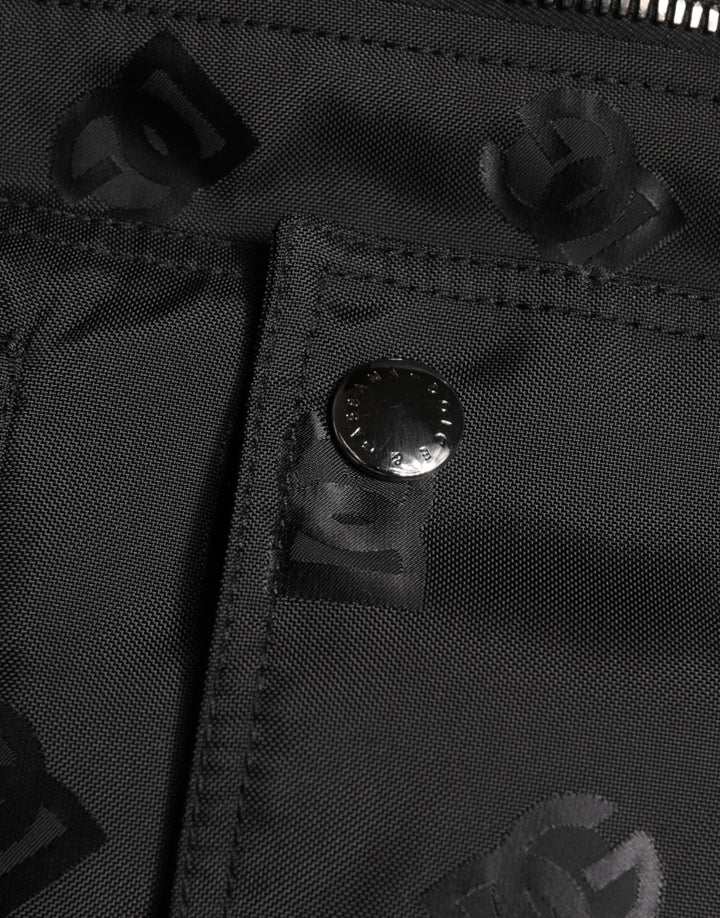 Black Cargo Windbraker Logo Mania Jacket