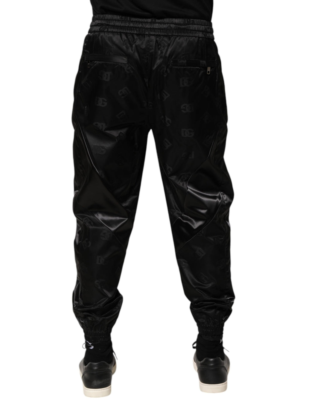 Black Logo DG Print Men Jogger Sweatpants Pants