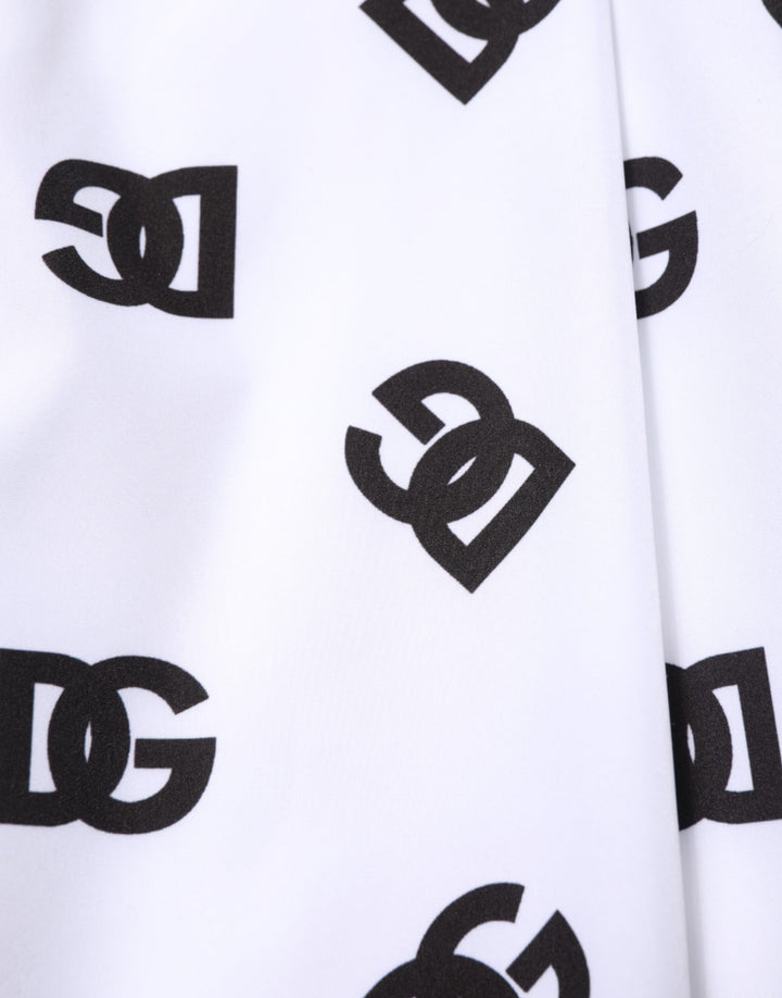 White Logo Cotton Skinny Denim Trouser Pants