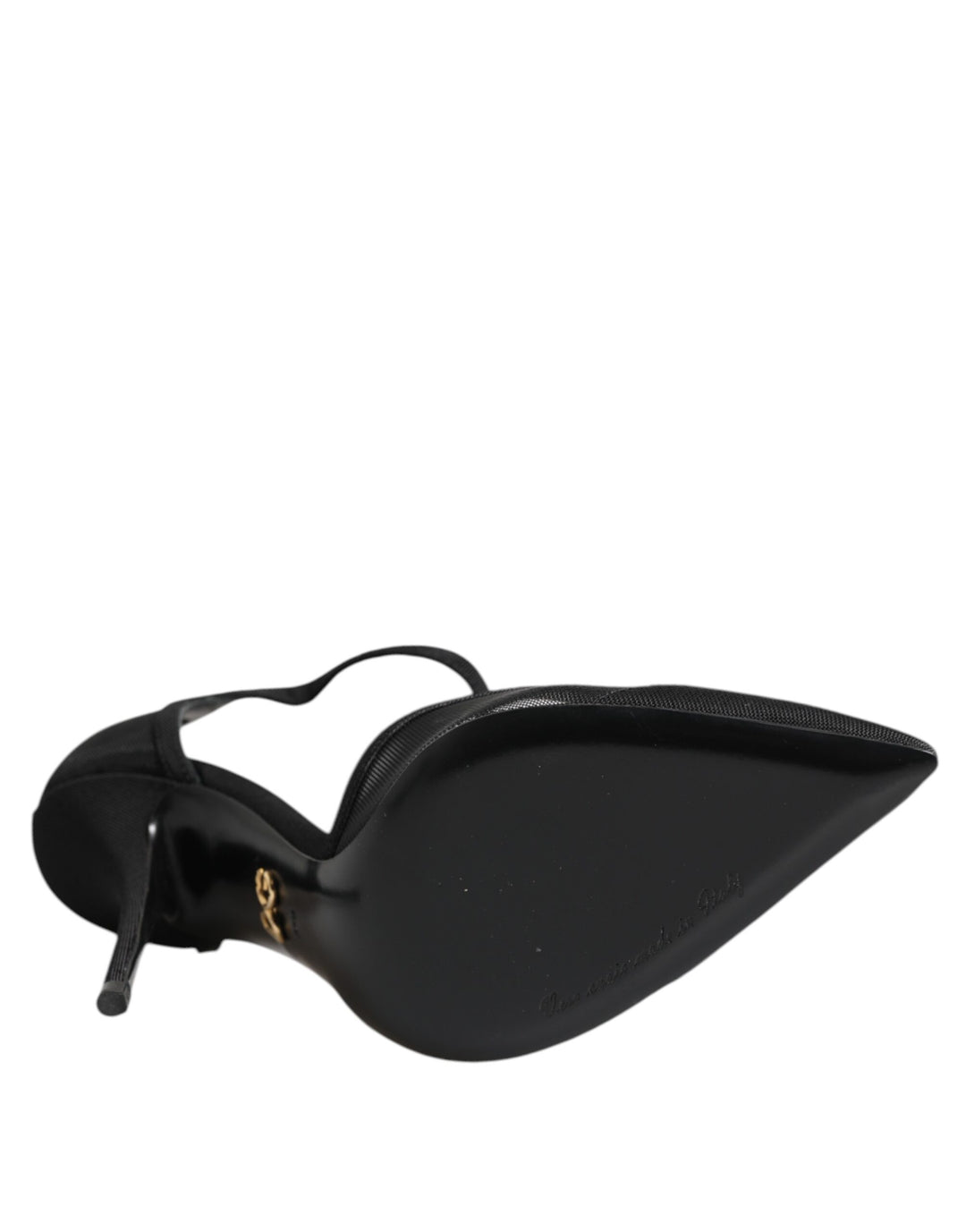 Black Mesh T-strap Stiletto High Heels Shoes