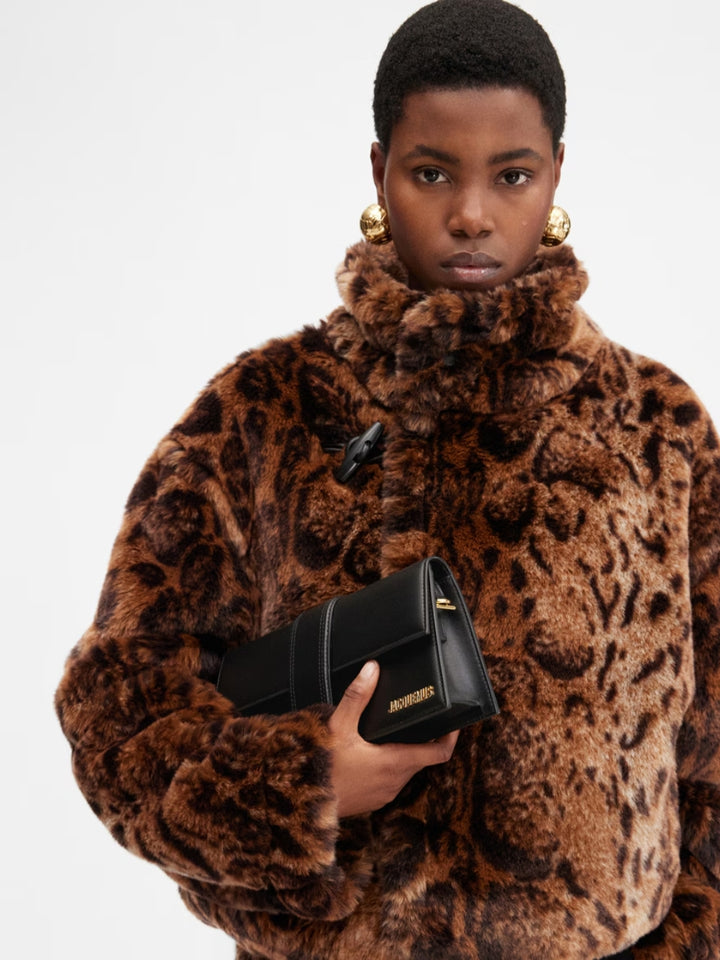 Jacquemus Black  leather Le Bambino Long