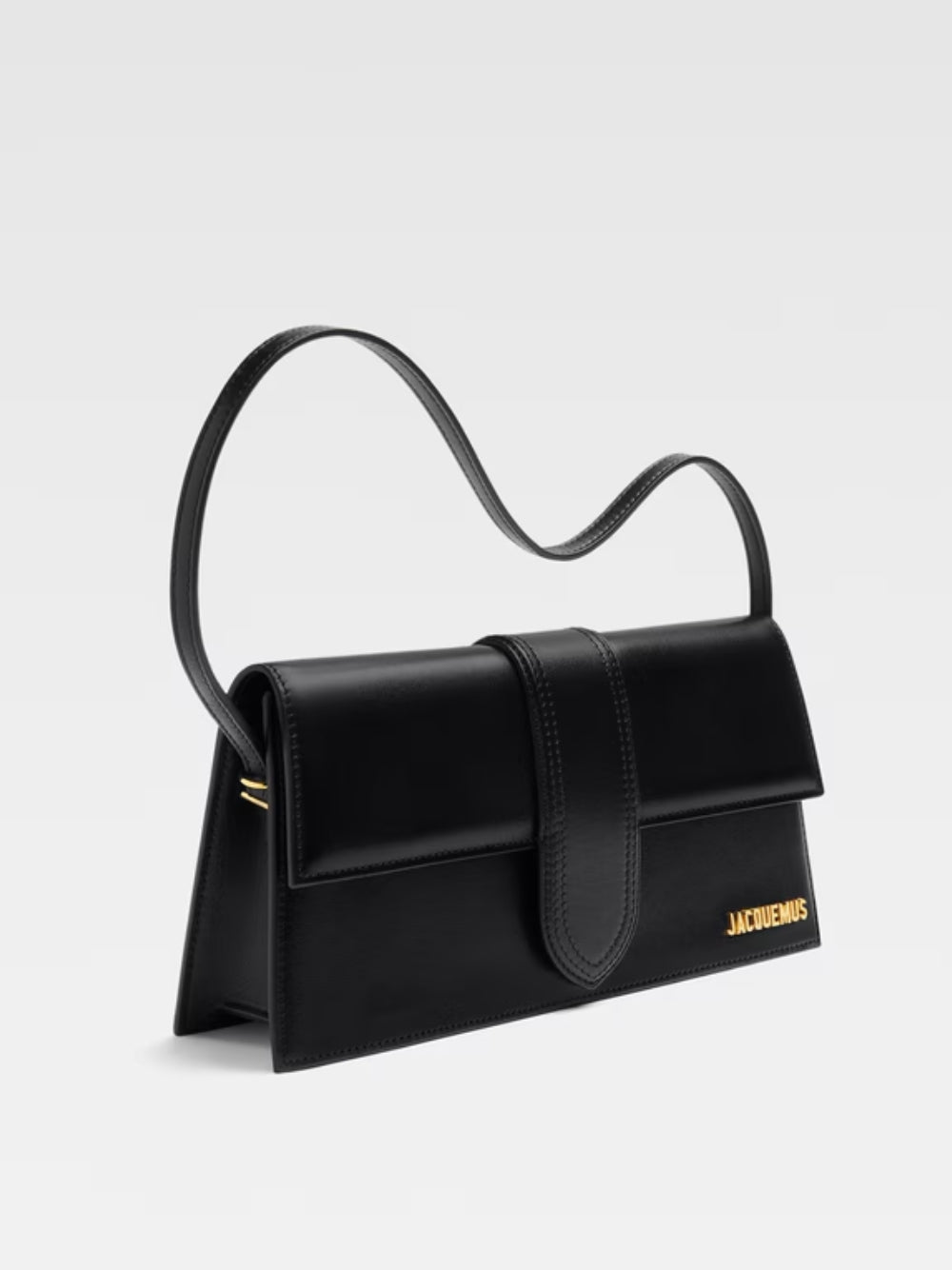Jacquemus Black  leather Le Bambino Long