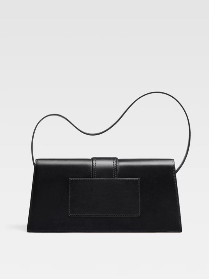 Jacquemus Black  leather Le Bambino Long