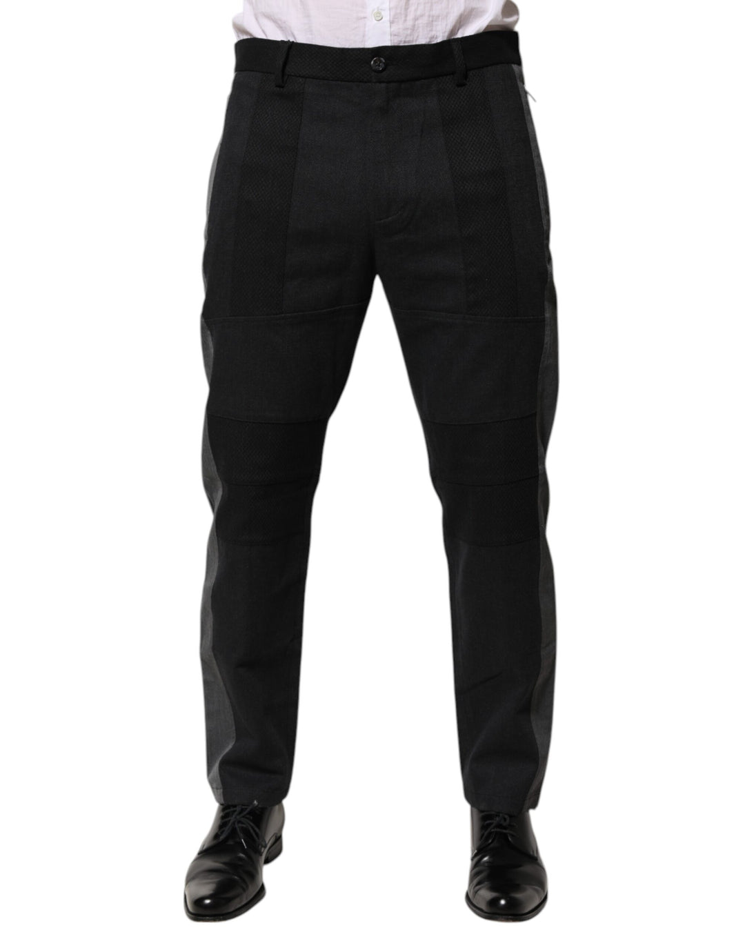 Black Gray Cotton Dress Formal Trouser Pants