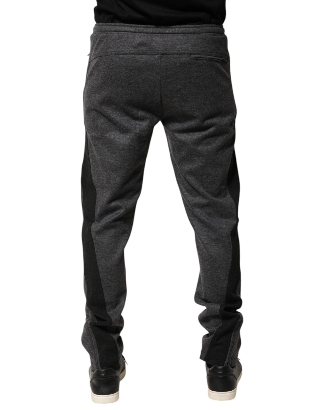 Gray Black Wool Blend Jogger Sweatpants  Pants