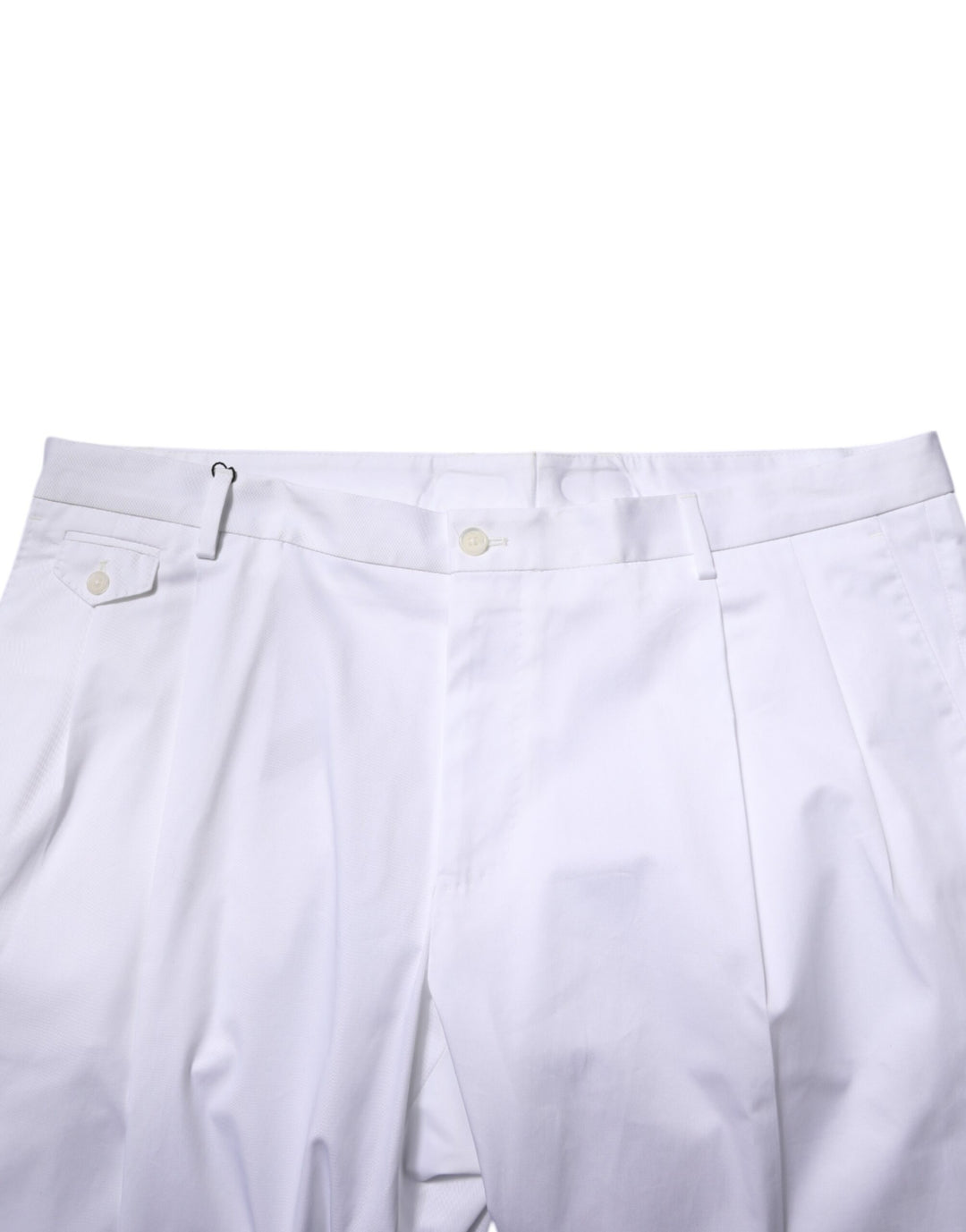 White Cotton Dress Slim Formal Trouser Pants