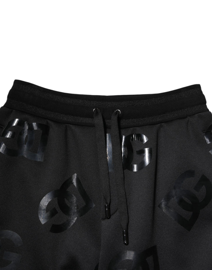 Black Logo Cotton Bermuda Sweatshorts Shorts