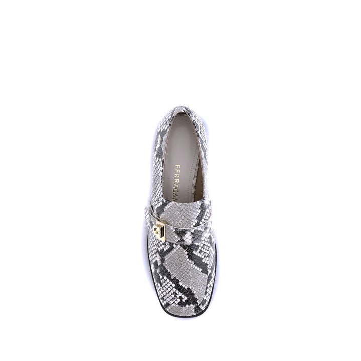 Python print leather Loafers