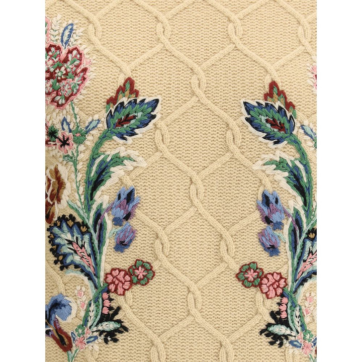 Floral embroidery Sweater