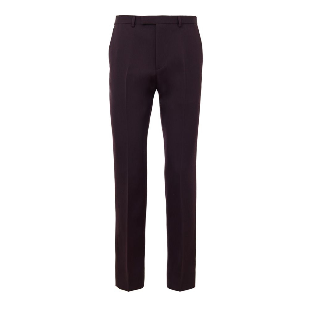 gucci dress pants Gucci Bordeaux Wool Dress Pants